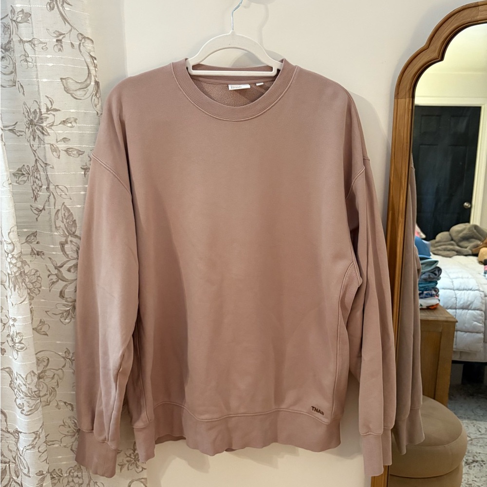 TNA Tan Crewneck Sweater